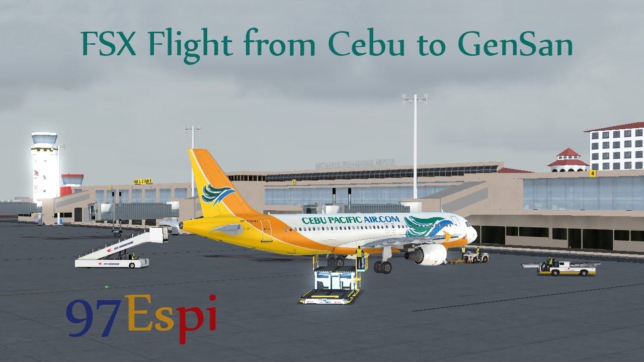 FSX Movie - Cebu Pacific Solo Flight - Cebu to GenSan (2014)