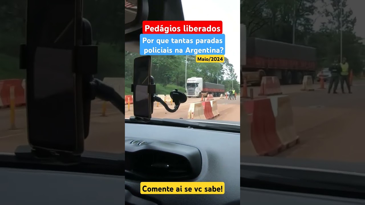 Estradas Argentinas. Muita pol&iacute;cia. #viagemdecarro #argentina #jeeprenegade