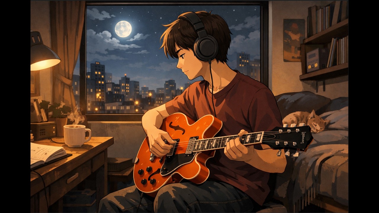 Chill Lofi Blues Guitar to Work or Study to
