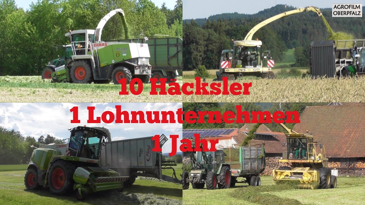 10 Häcksler - 1 Lohnunternehmen - 1 Jahr  |  LU Bücherl in Dauereinsatz