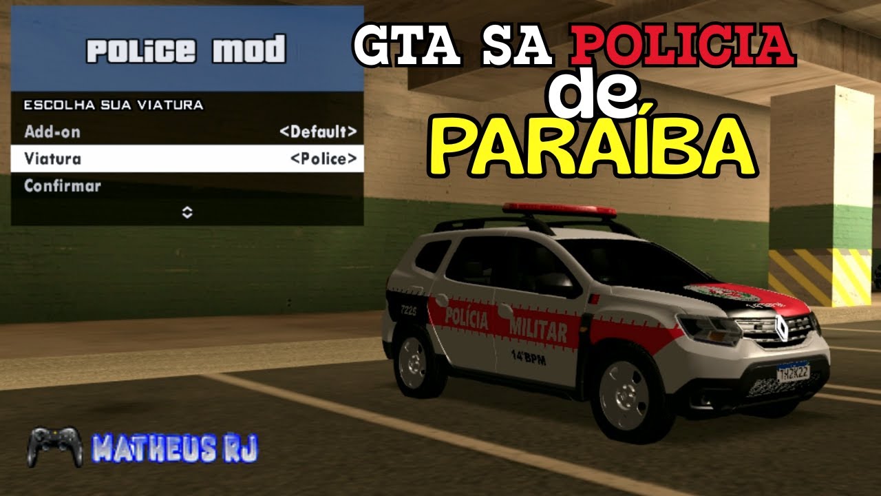 GTA SA Paraíba – Viaturas, Skins e Muito Mais!😍😍