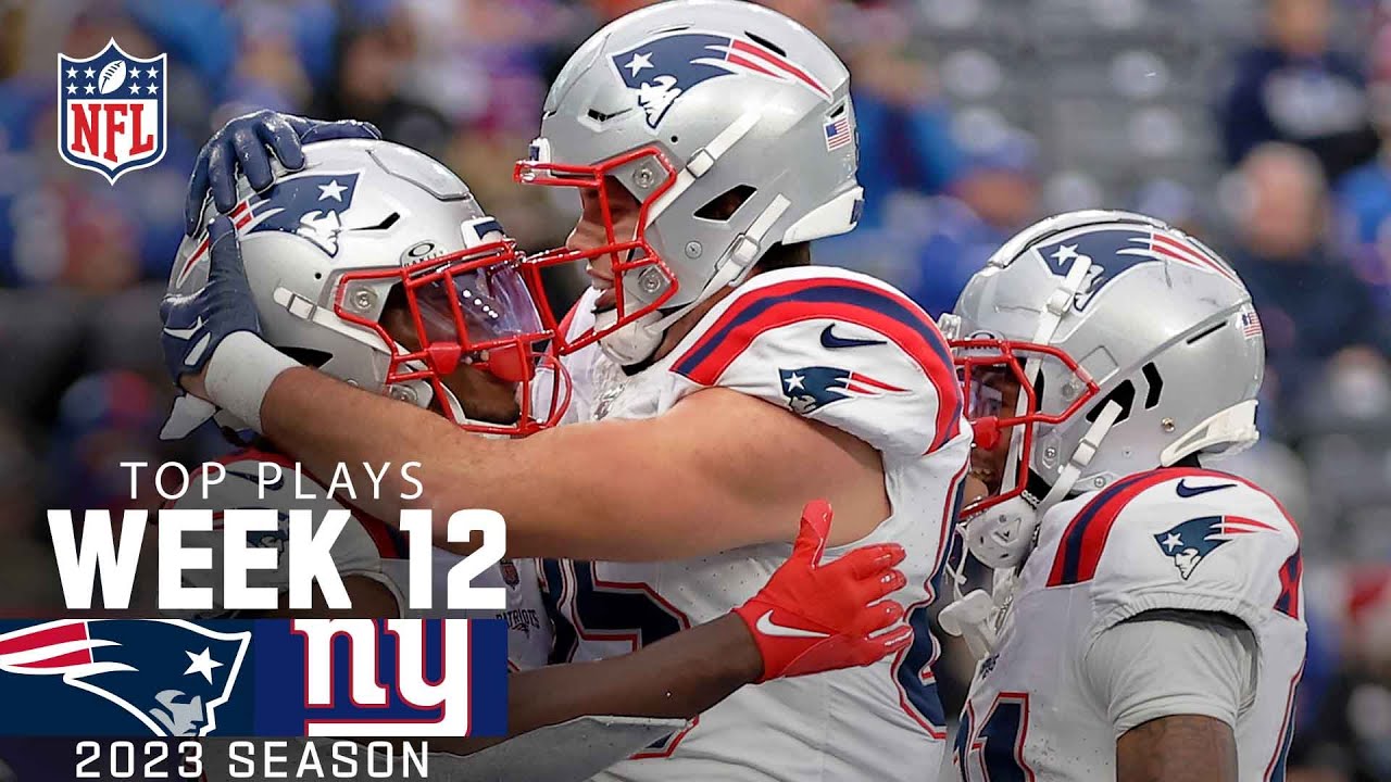 New England Patriots Top Plays vs. New York Giants | 2023 Regular Season Week 12