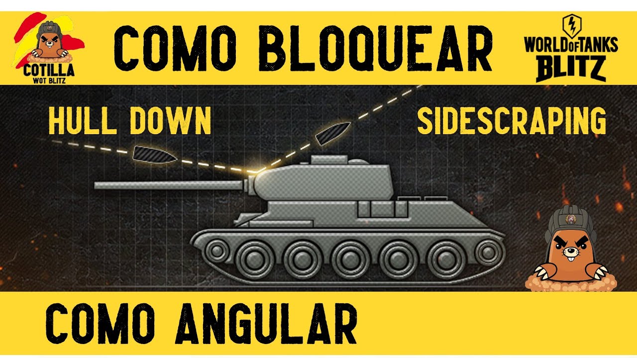 Como bloquear DAÑO en World of tanks BLITZ | Como angular tanques Hull down, Sidescraping WoT Blitz