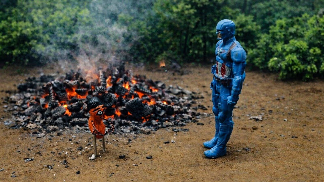 Mini Peanut Man’s House Fire & Hero Rescue | Captain Saves the Day 🔥🏠🦸‍♂️