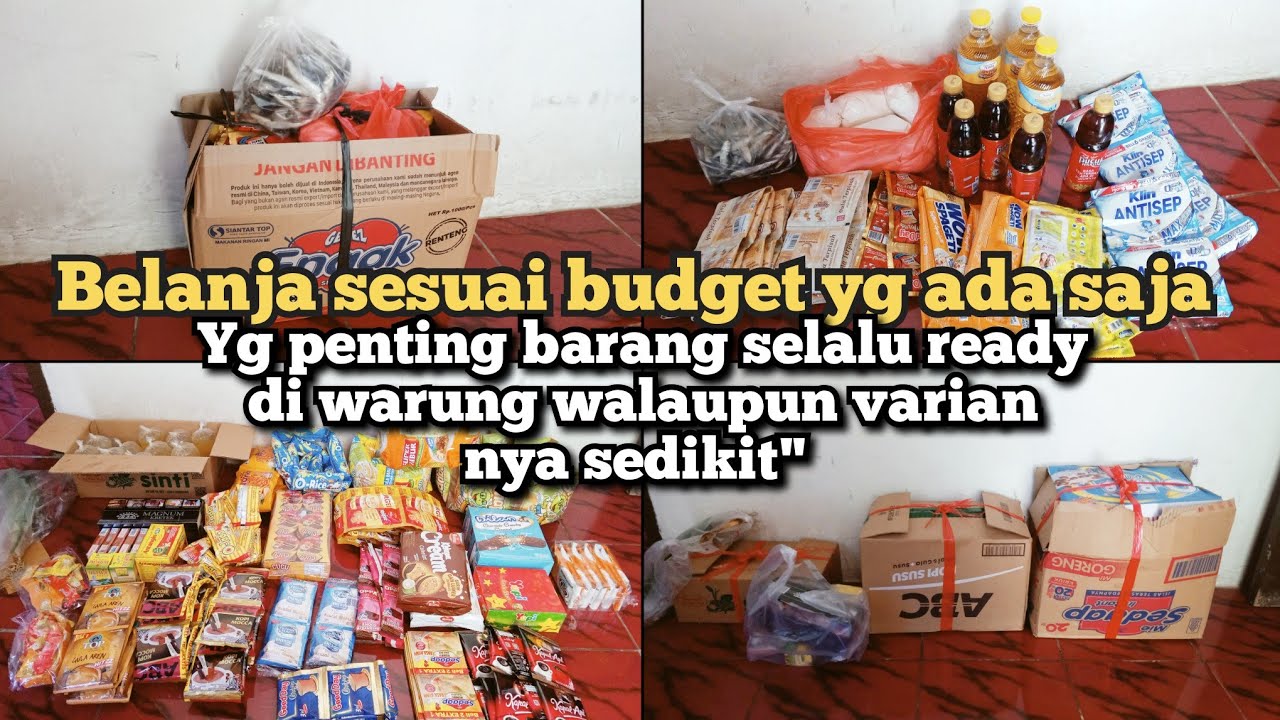 UNBOXING || BELANJA KEBUTUHAN DAGANGAN WARUNG SESUAI BUDGET YG ADA SAJA 