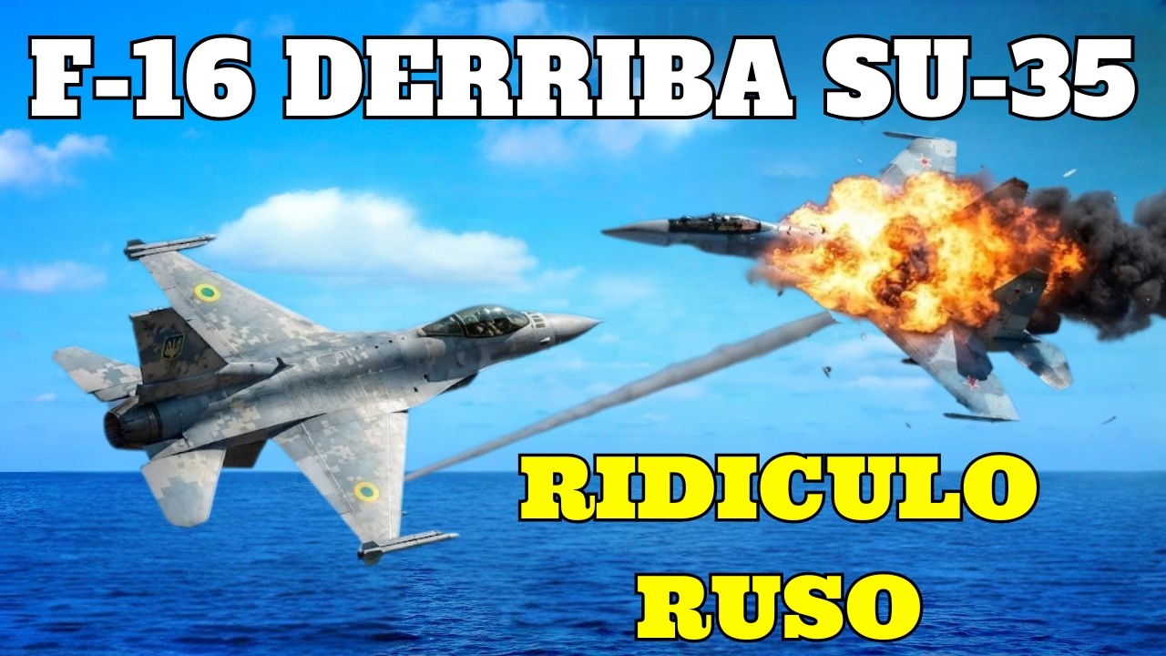 PATETICOS RUSOS. SU-35 DERRIBADOS POR OBSOLETOS F-16