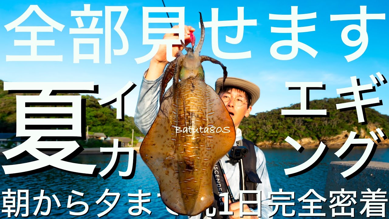 暑さに負けず、やますてぃが本気で一日エギングしたよというお話　  夏イカ　Batuta80S TRANSCENDENCE