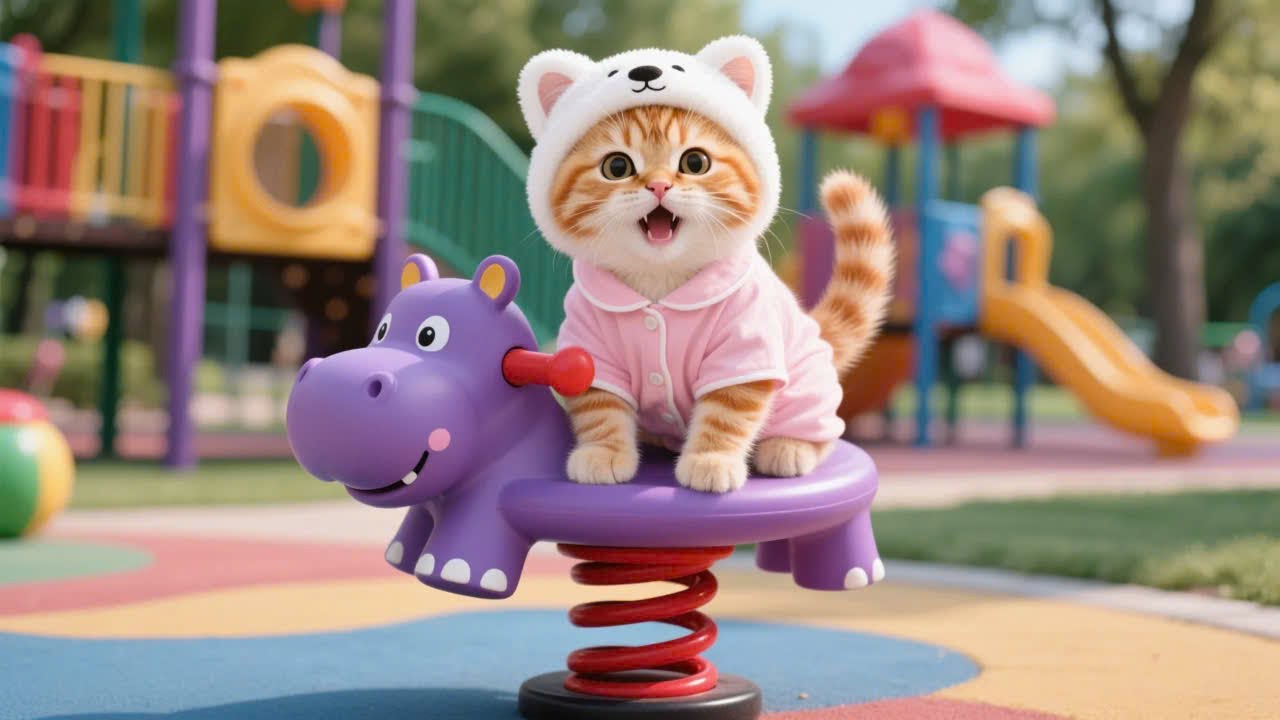 Ginger Kitten reunites with a friend at the park, Mama Cat shows her love😻🐾✨| Funny Cat Videos
