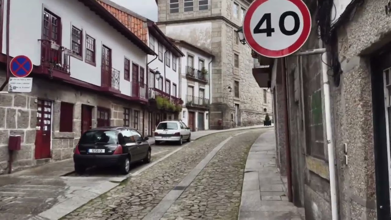 Strolling through the side streets of Guimaraes Portugal
