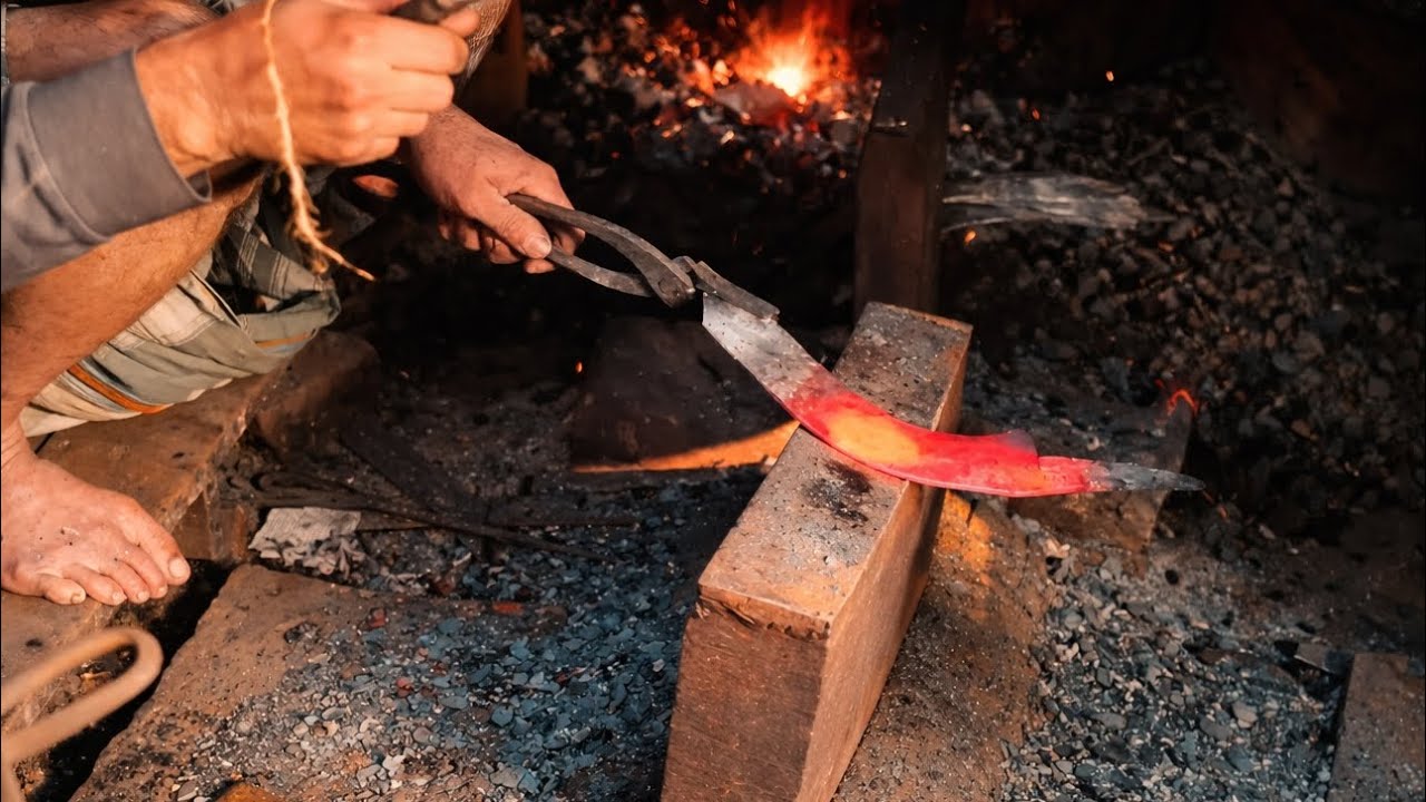 Blacksmiths Crafting Traditional Chopping Boti | Hand Forged Steel Tool