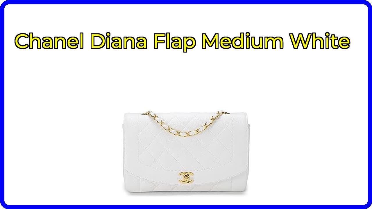 REVIEW: Chanel Diana Flap Medium White. ESSENTIAL details.