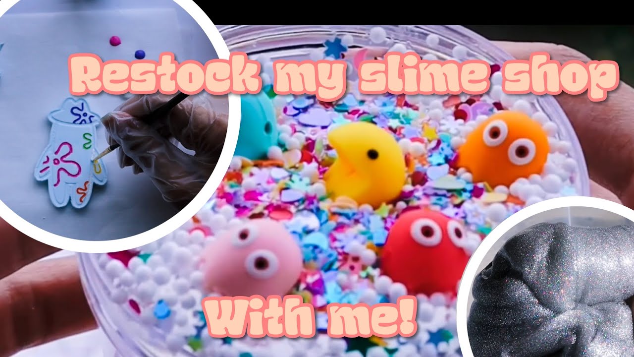 Restock my slime shop with me | Small business edition