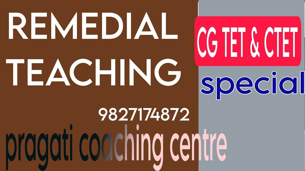 Remedial teaching
