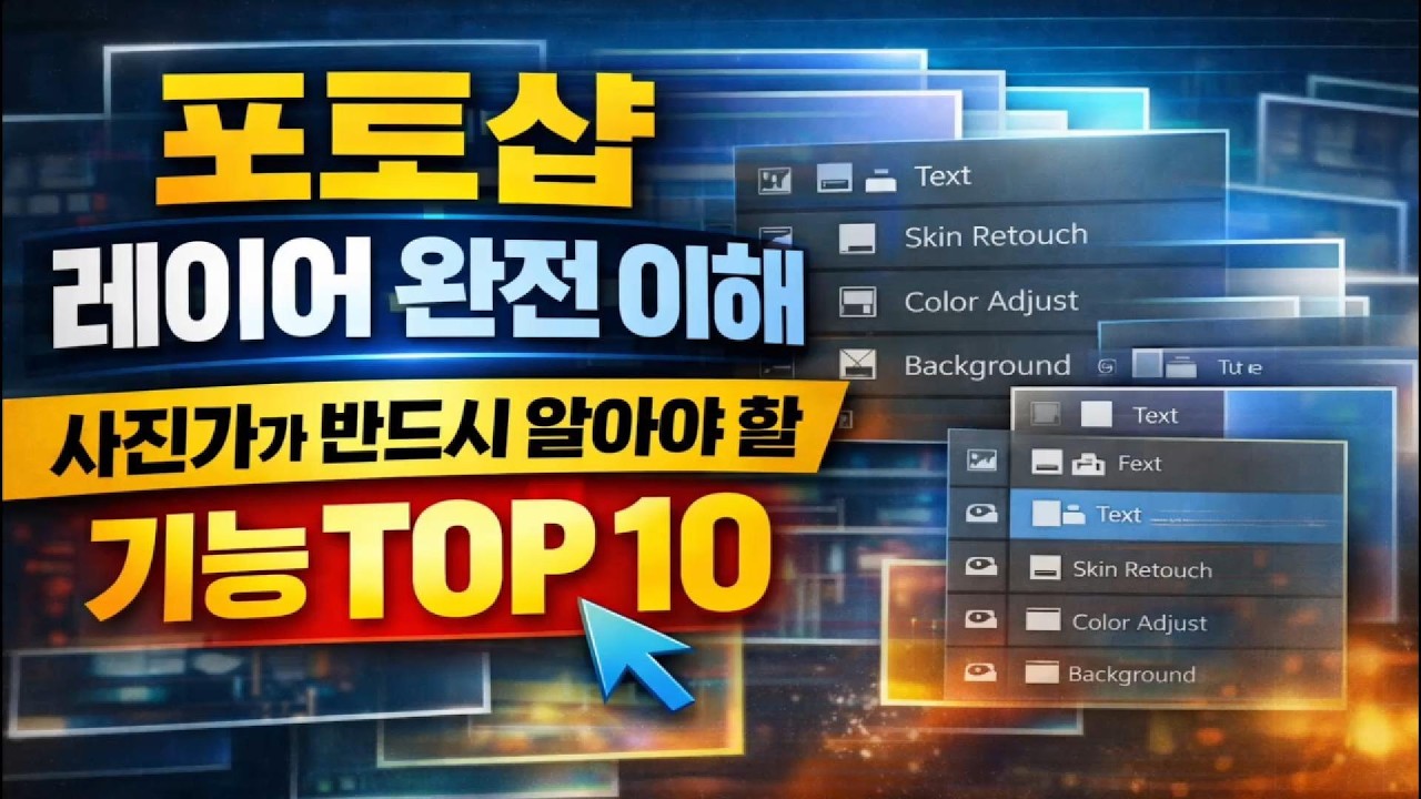 포토샵 레이어 완전 마스터 (기초부터 고급까지) | 사진가가 반드시 알아야 할 레이어 기능 TOP 10