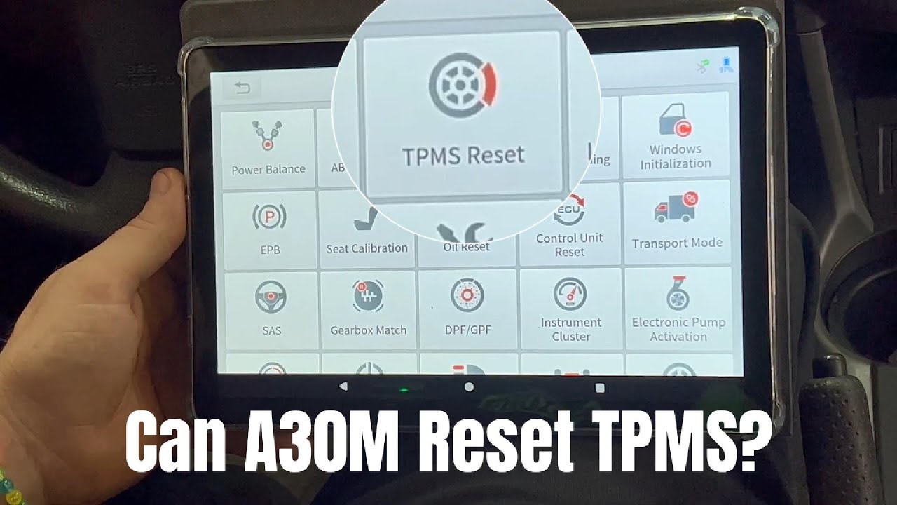 XTOOL A30M TPMS Reset Demo | Toyota Example