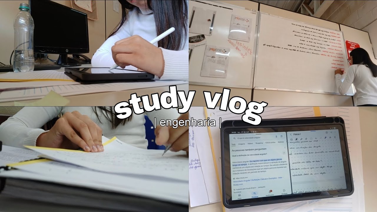 STUDY VLOG #1 | desacumulando matéria + listas de exercícios (engenharia) - estudando no campus