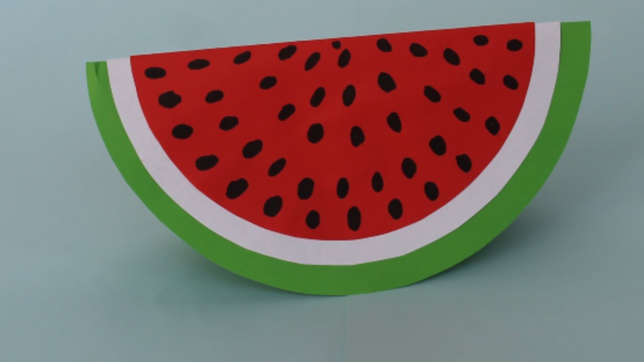 Cómo Hacer una Sandia de Papel