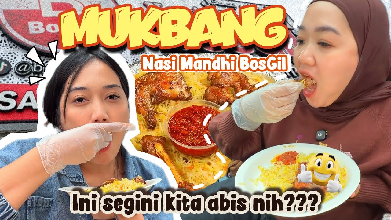 NYOBAIN X MUKBANG NASI MANDHI BOSGIL!! PORSI 5 ORANG SEBANYAK INI???