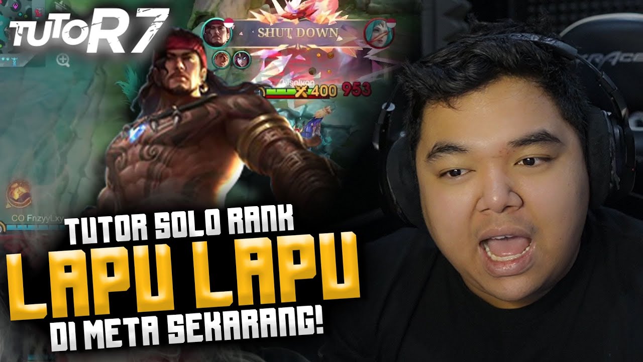 #TUTOR7 LAPU LAPU DI SOLO RANK !! GINI CARA GENDONG TIM !!