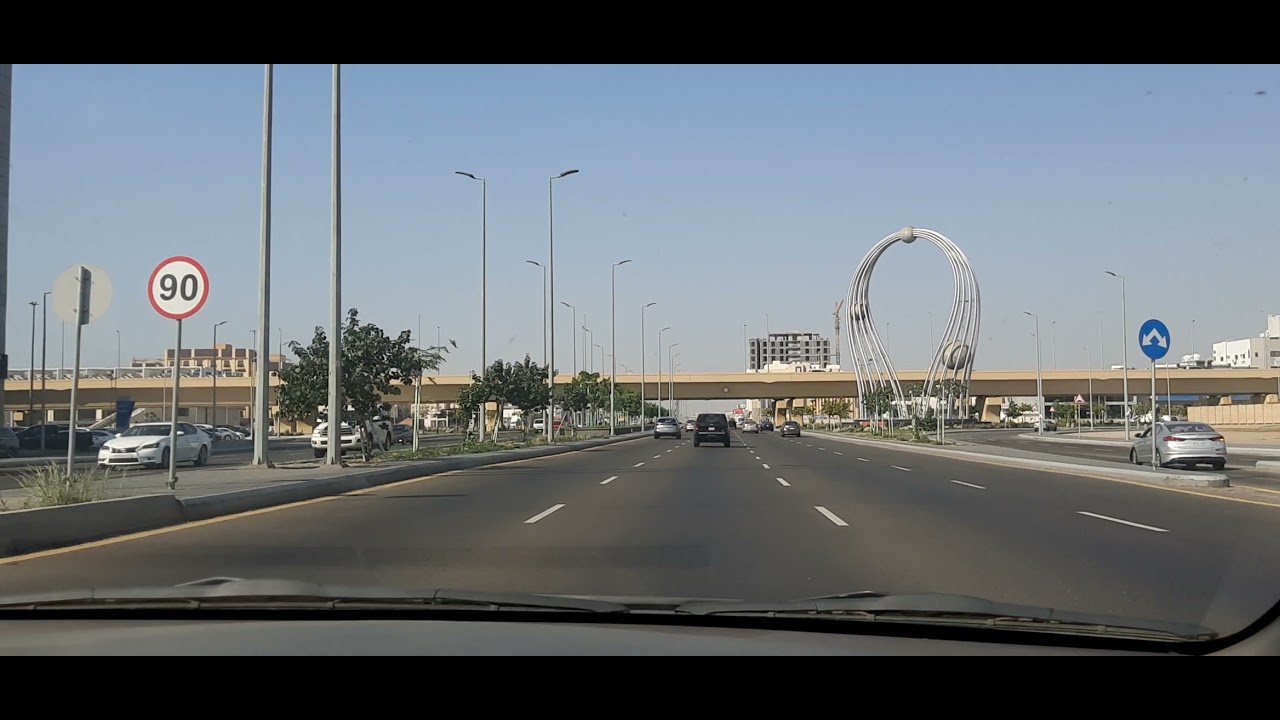 جولة بالسيارة في شوارع جدة طريق الملك فهد