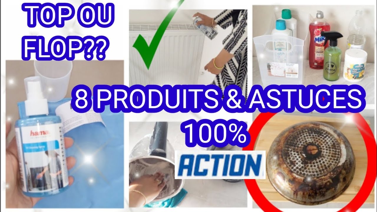 👌8 ASTUCES 100% ACTION🌟PRODUITS MÉNAGER TOP OU FLOP? ASTUCES MÉNAGÈRES ORGANISATION #action #astuces