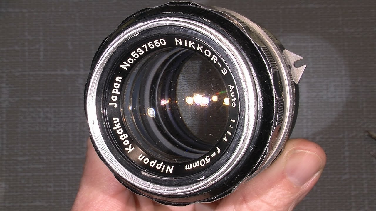 Cleaning lens element's in NIKKOR-S AUTO 1:1.4 f=50mm