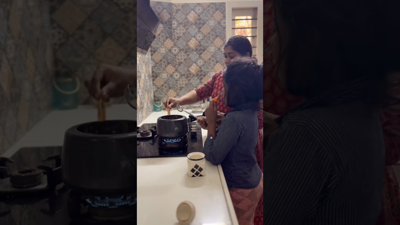 Fun with daughter 😍Lunch routine 