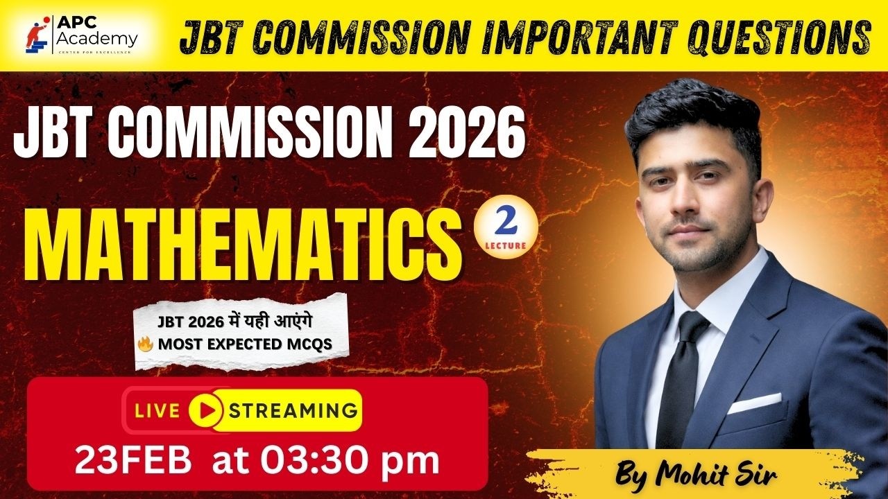 JBT || MATHS || P - 1 Most Important Questions + PYQ #hpjbtcommission #apcacademy #hprca