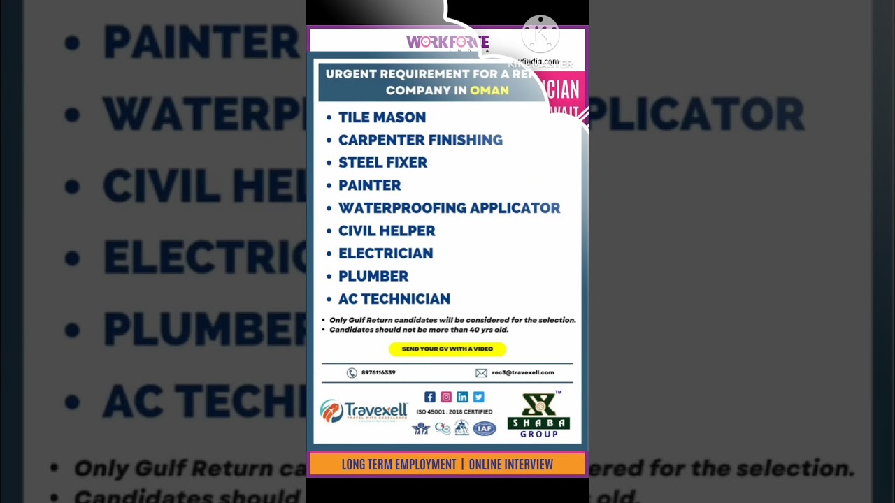 Gulf Job | Europe Jobs | Oman Jobs | Gulf Jobs Vacancy 2023 | Gulf Job Vacancies | Kuwait Jobs