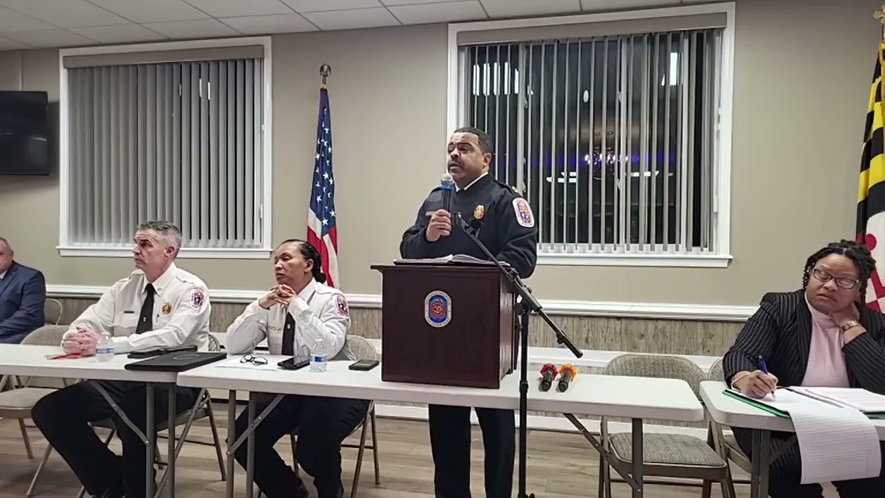 Meeting with PG County Fire Chief Concerning Closure of Beltsville VFD January 24, 2024