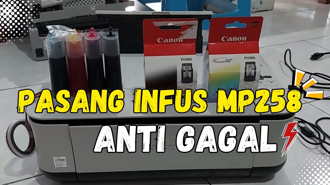 Tutorial Lengkap! Cara Pasang Tabung Infus Printer Canon MP258 Anti Gagal