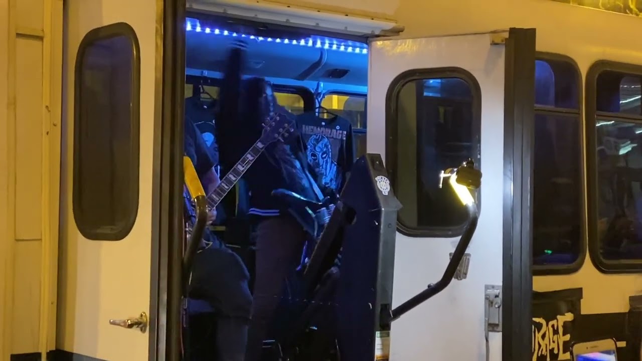 22. Market Street, San Francisco after the Slash concert, punk-metal band Hemorage