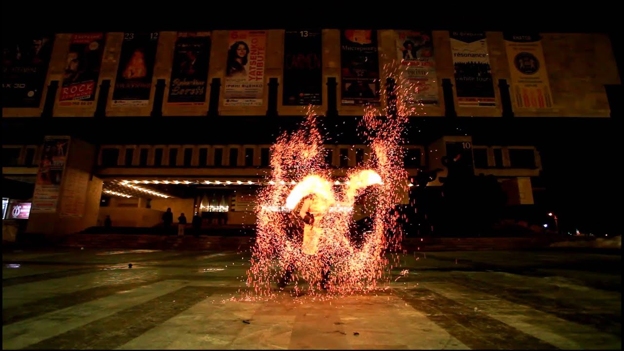 Indigo show project -contact juggling,sparkle poi, fire  2016
