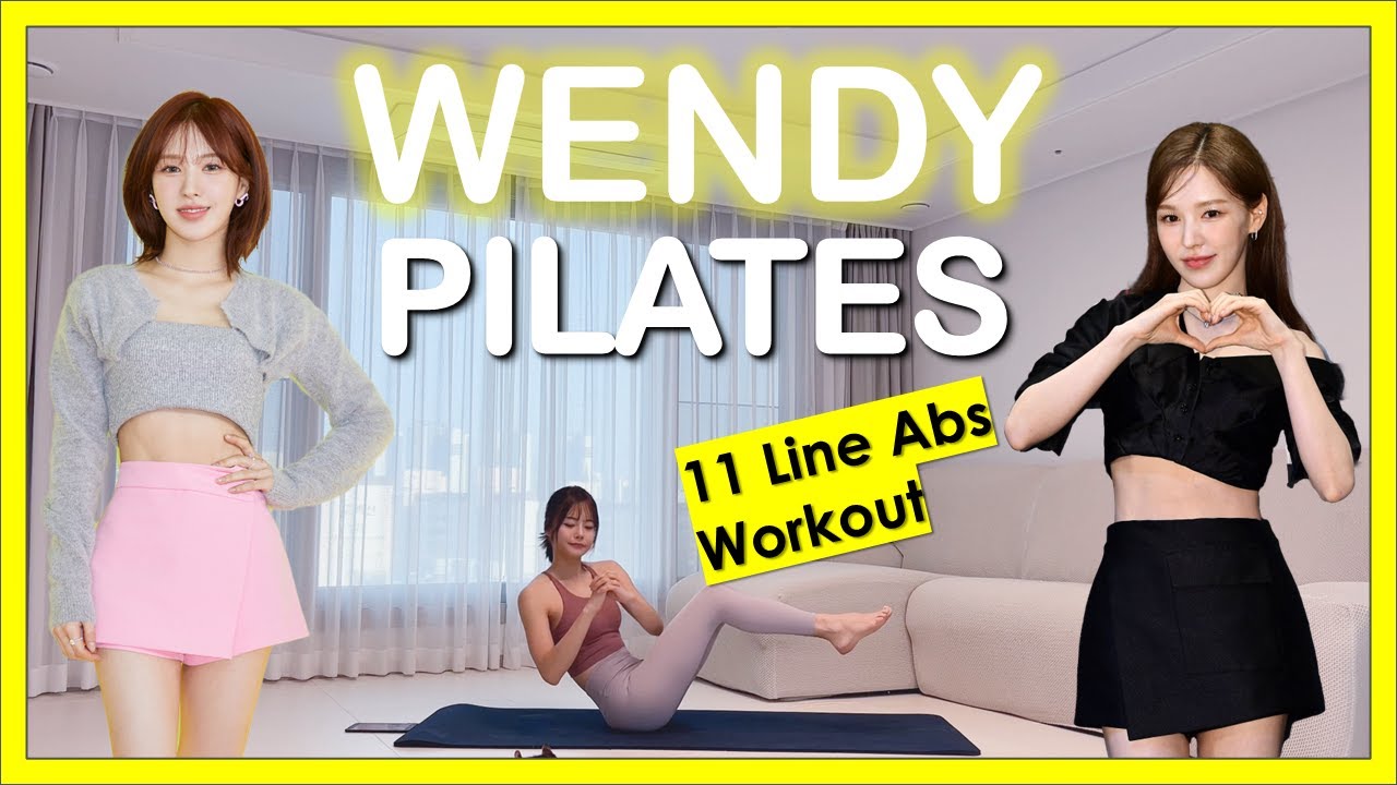 Red Velvet-Wendy Pilates Workout! 11 Line Abs &  Fat Burning 🔥 Kpop Idol Workout