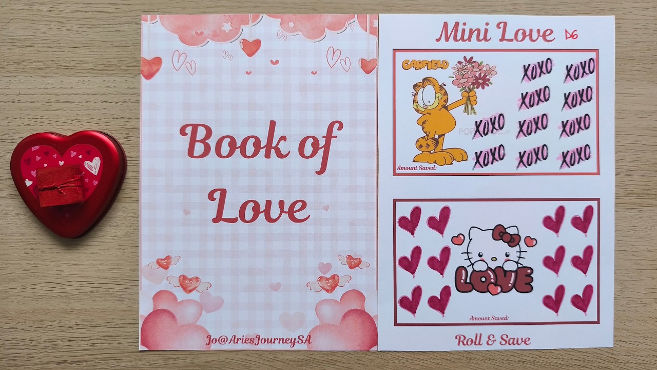 The Book Of Love | Rollover Money | Savings Challenge Book | Roll & Save