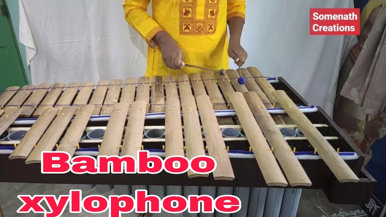 Bamboo xylophone / Homemade musical instrument