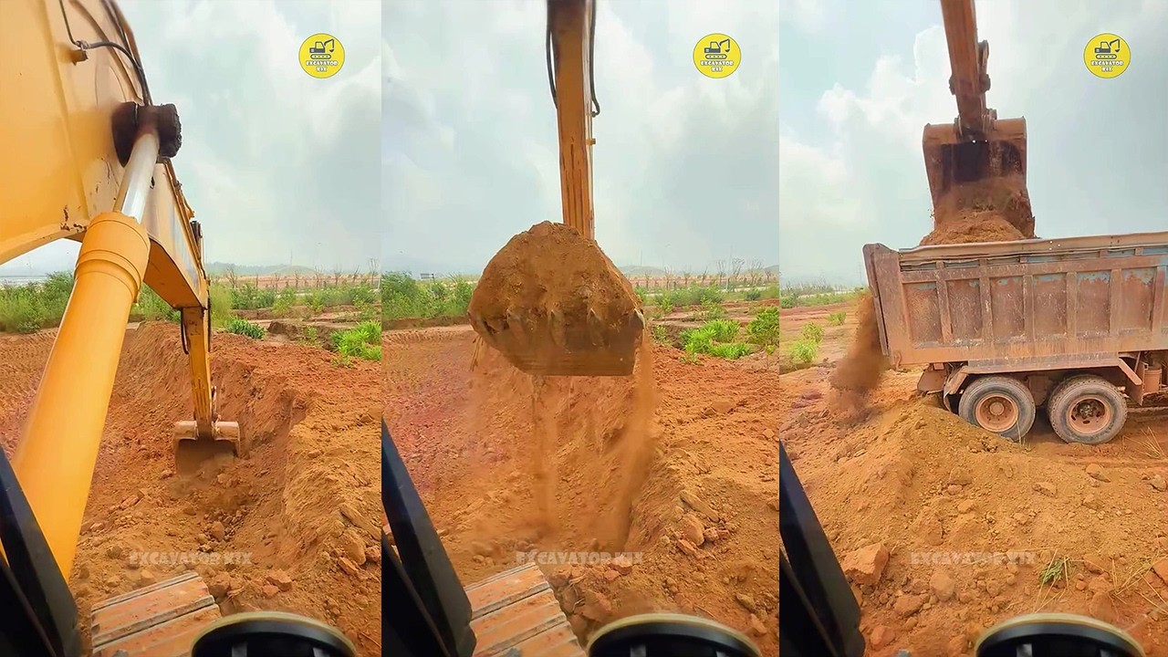 How To Excavators Load Soil Onto Trucks Professionally P1687