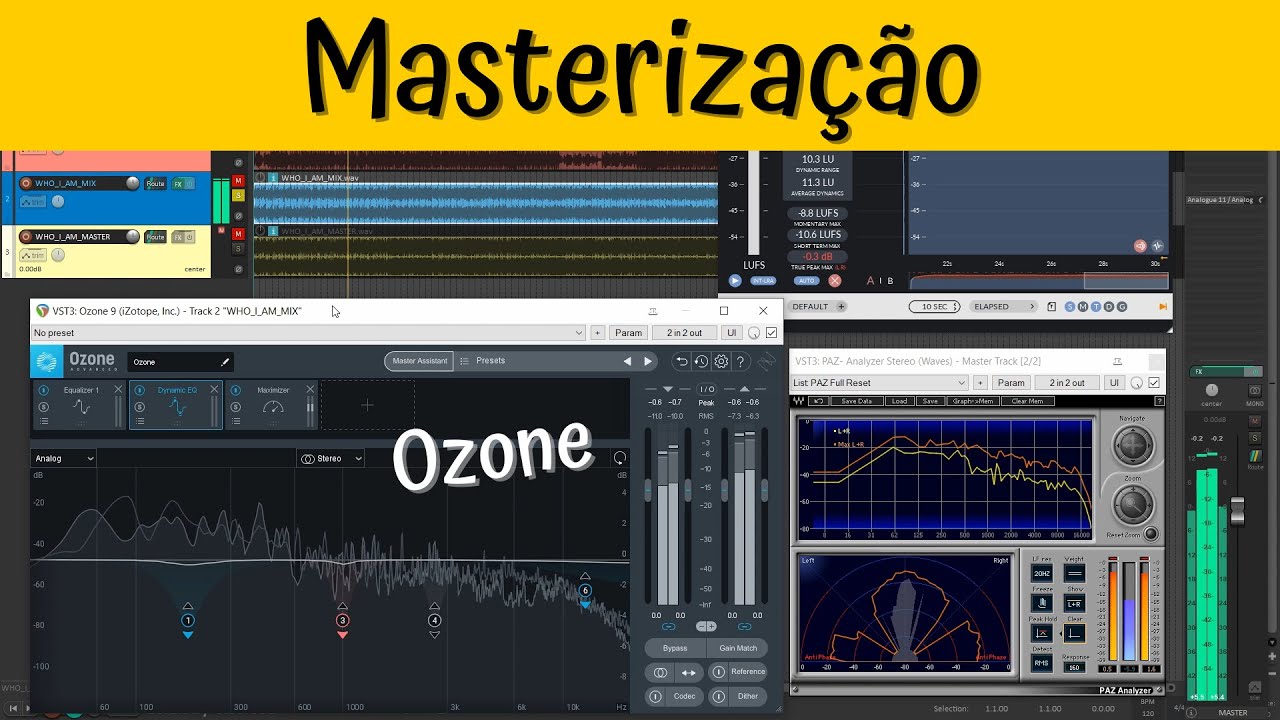 MASTERIZAÇÃO COM OZONE NO REAPER