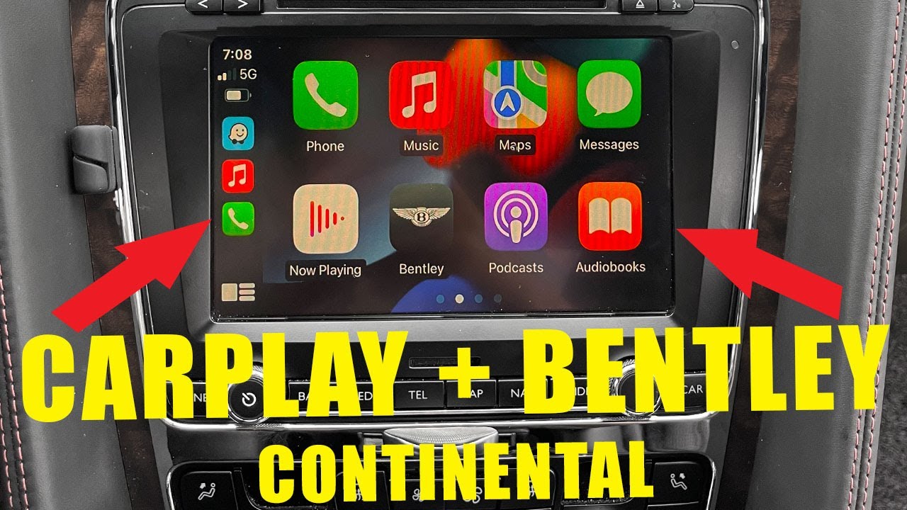 Пошаговое руководство по установке Wireless CarPlay и AndroidAuto на Bentley Continental 2012-2017