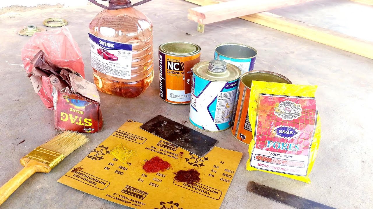 Teak Wood Colour Making || Wood Polish Tips