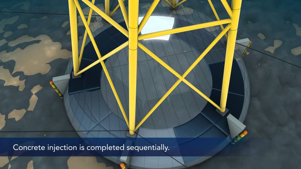 Rockmat, the foundation for rocky seabed - offshore wind energy, current and tidal turbine