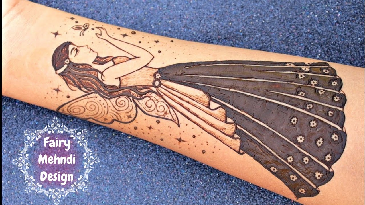 How to draw fairy using mehndi || Fairy mehndi design || Mehndi Creations