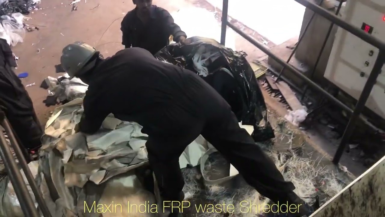 FRP Scrap Shredding, FRP Scrap Crushing, RDF waste Shredding, FRP waste Shredding, #FRPscrapshredder