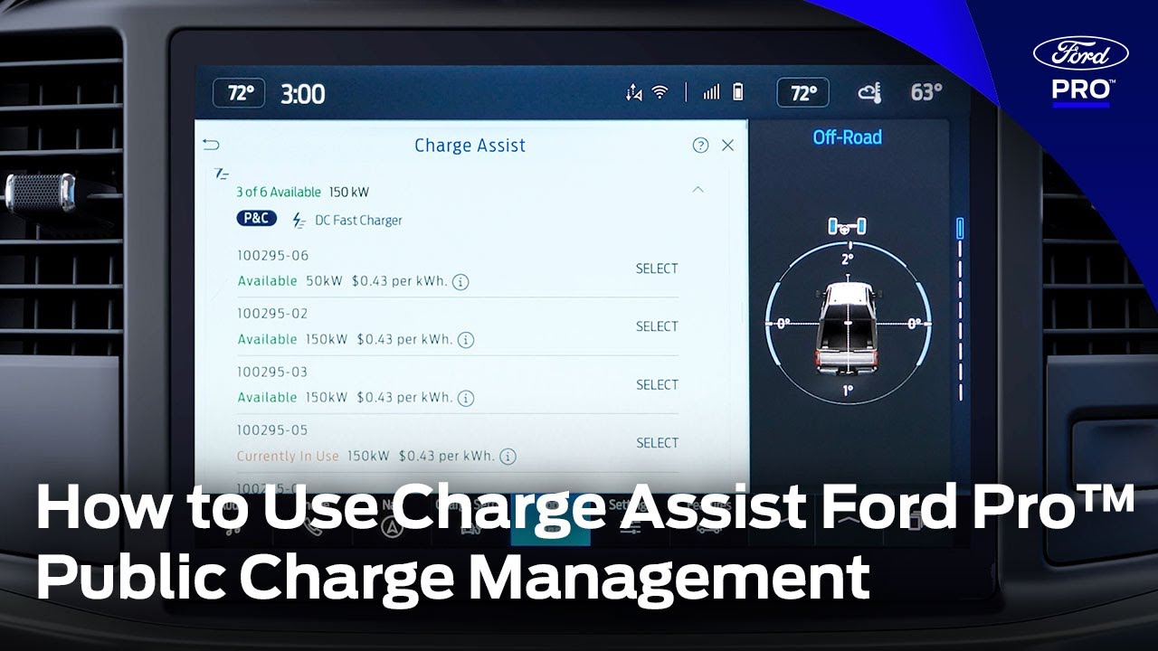 How to Use Charge Assist | Ford Pro™ Public Charge Management | Ford Pro™