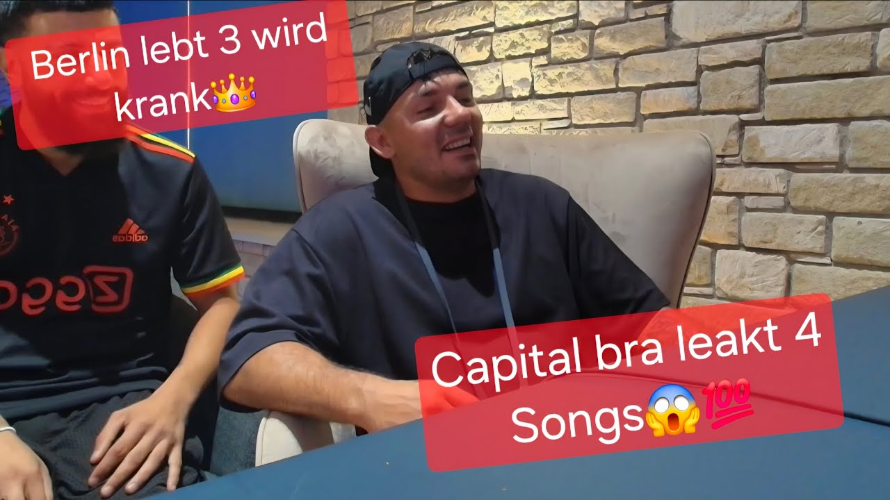 Capital bra leakt live 4 Songs😱💯Berlin lebt 3 wird krank🤭🔥