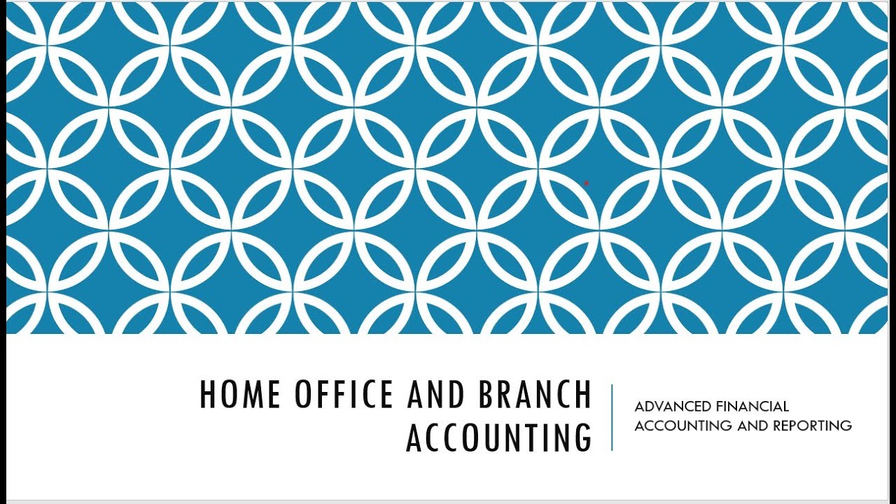Home Office and Branch Accounting Part 2 ( Reciprocal Accounts)