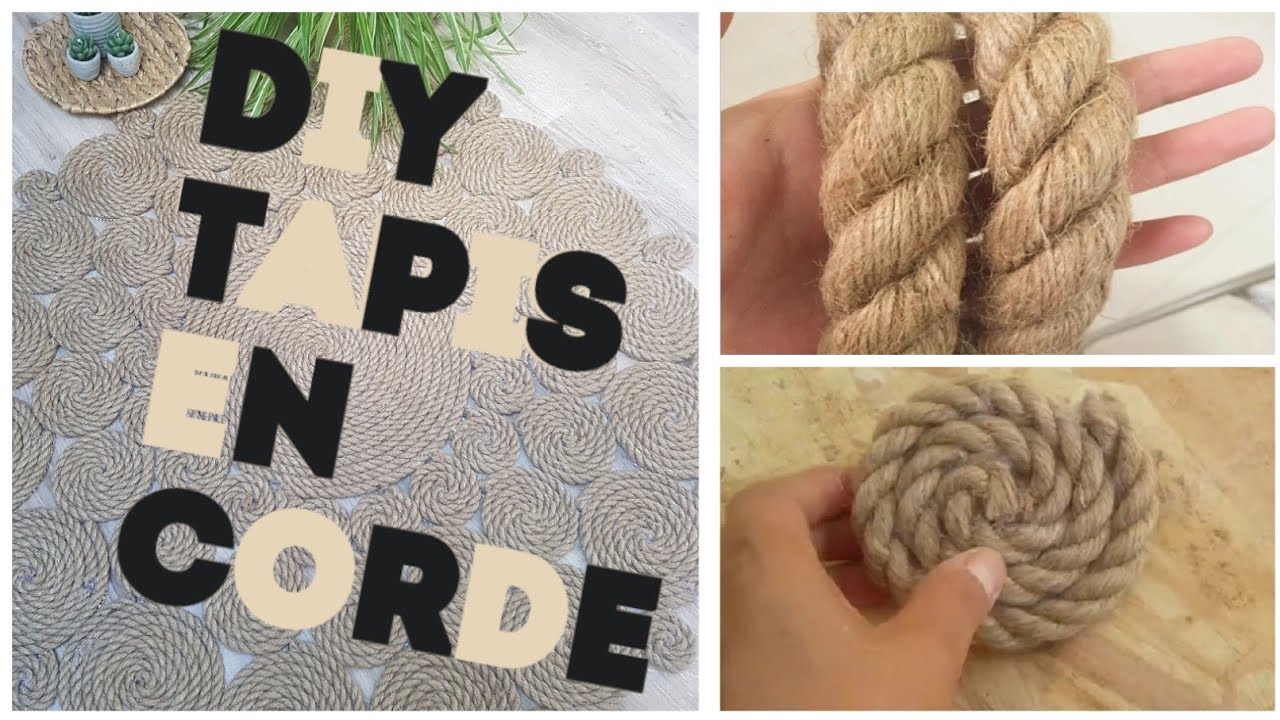 DIY comment faire un tapis en corde personnalisé