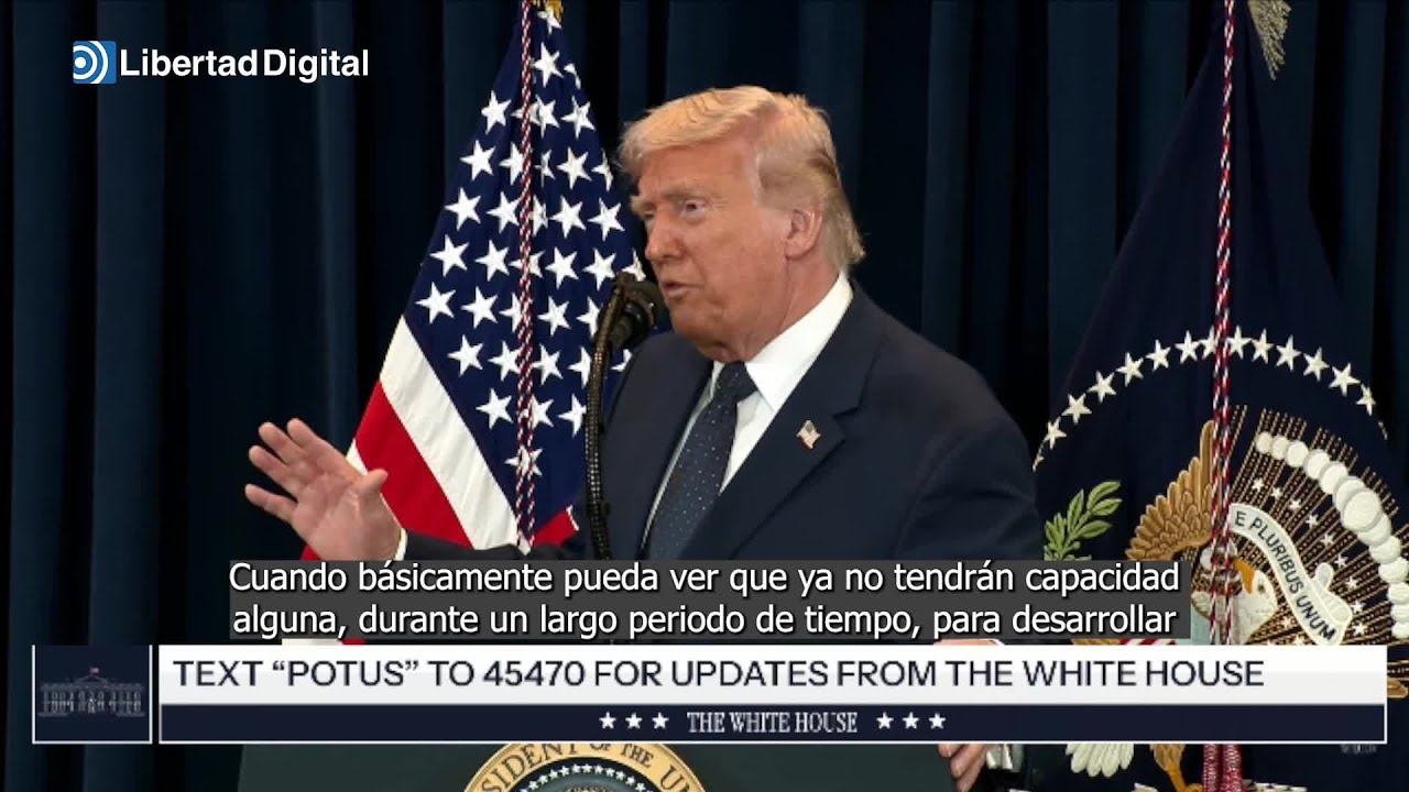CONFLICTO EE.UU.-IRÁN | Trump anuncia cuándo dejará de bombardear Irán
