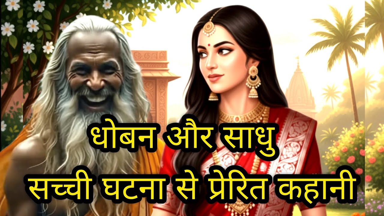 धोबन और साधु — सच्ची घटना से प्रेरित कहानी | Hindi kahani | moral story | kahaniyan | cartoon kahani