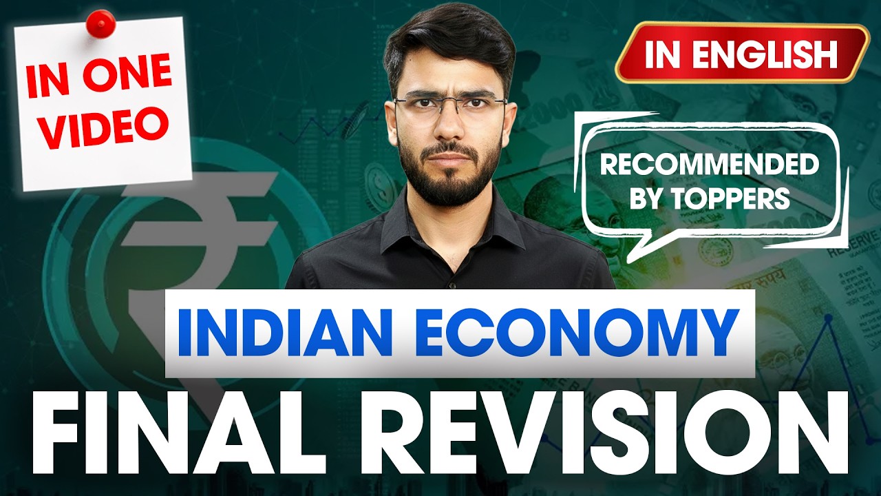 Indian Economy for UPSC Prelims 2026 Most Important Topics | Complete Indian Economy in One Video